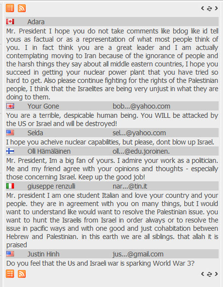 Ahmadinejad-Israel-comments