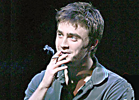 Happy smoker Harry Potter