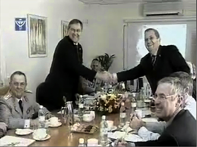 Barak and Franz Josef Jung defence ministers