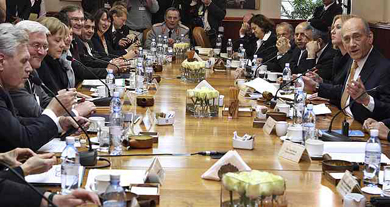 the two governments hold a joint meeting