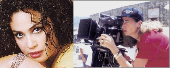 Tunisian actress Hind Sabri and director Inas al-Daghidi