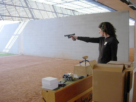 image22 I went into training at a shooting center in Sydney, Australia to learn how to use a gun.