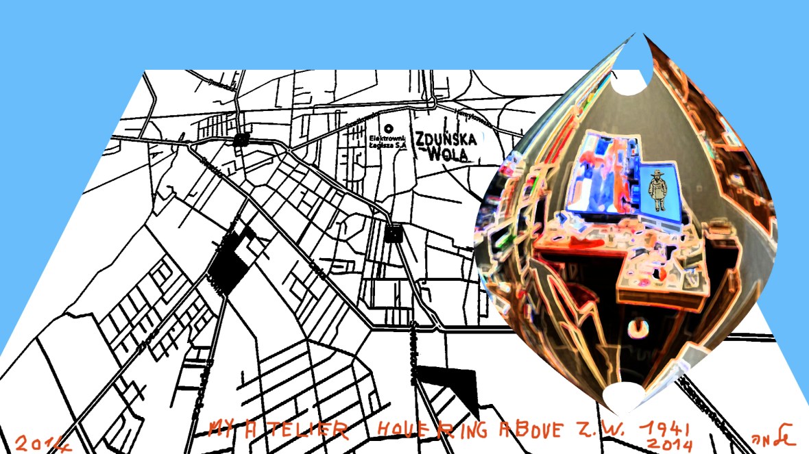 My Atelier hovering above  Zdunska Wola 1941-2014